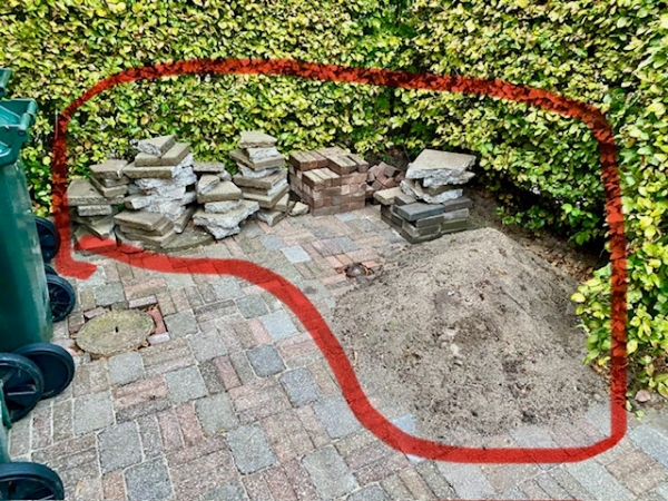 Bortskaffelse af (ren) jord og fliser/fliserester