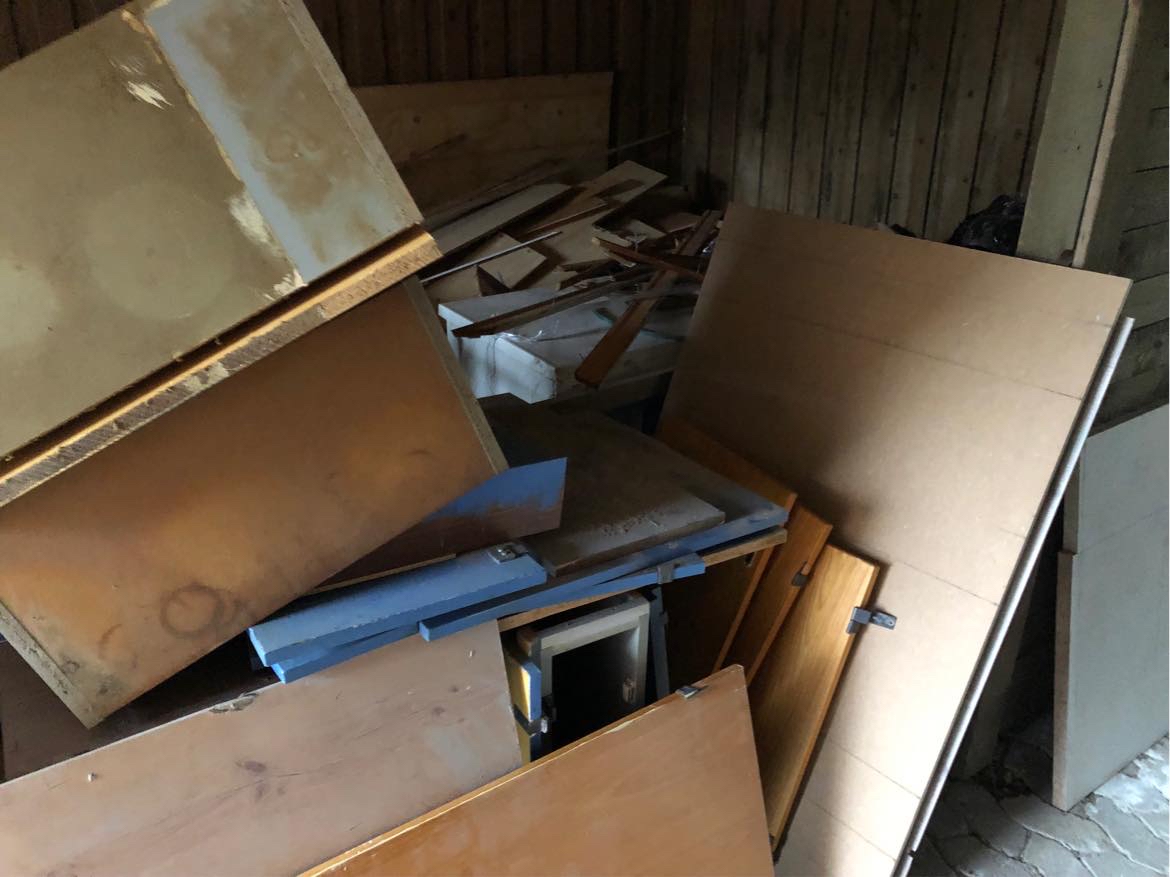 Oprydning af renoverings affald