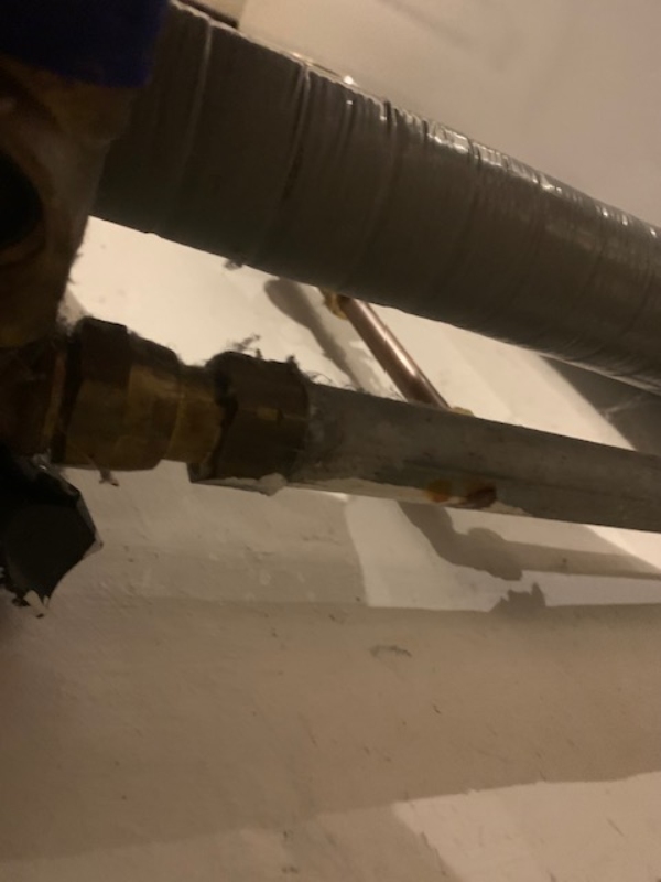 Udskiftninger af et vandrør