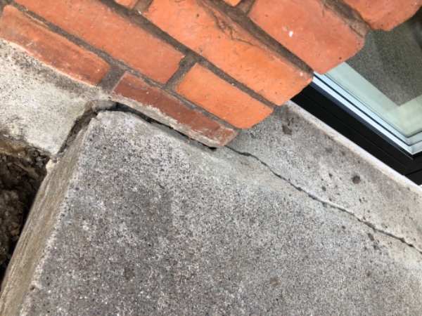 Udendørs trin i beton