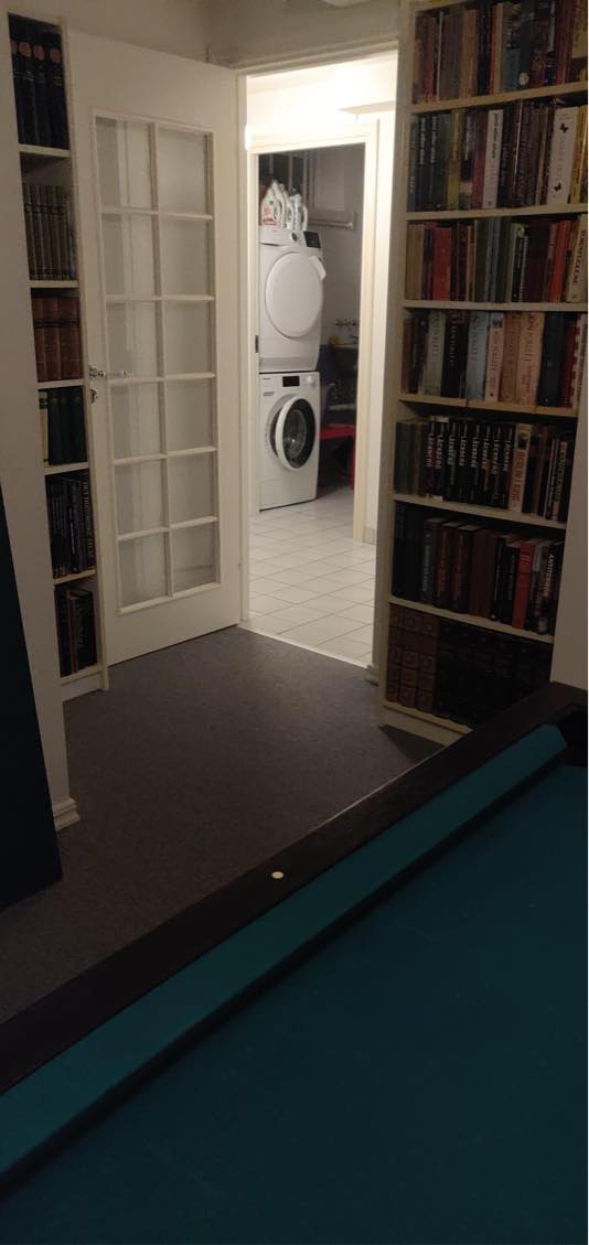 Løftet et poolbord (250kg) op af en kælder og op i en trailer