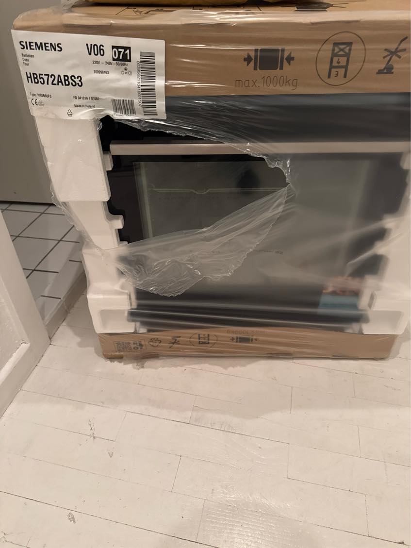 Montering af ovn og kogeplade