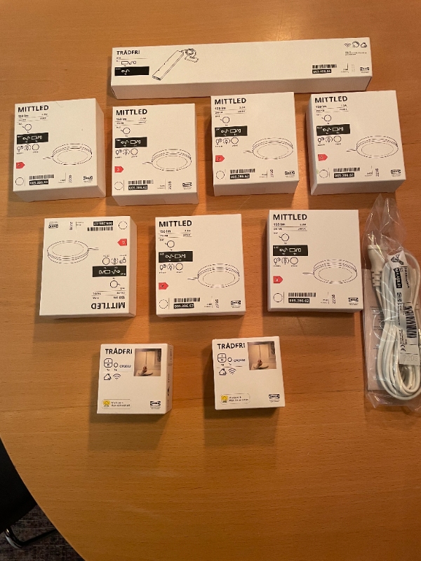 Skifte 7 spot i nedsænket loft