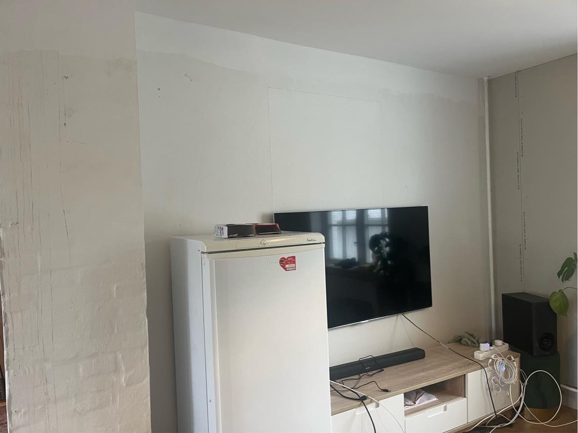 Spartling og maling af 35 kvm