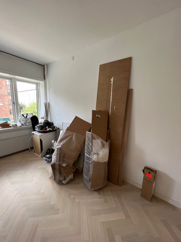 afhentning af affald på Islandsbrygge