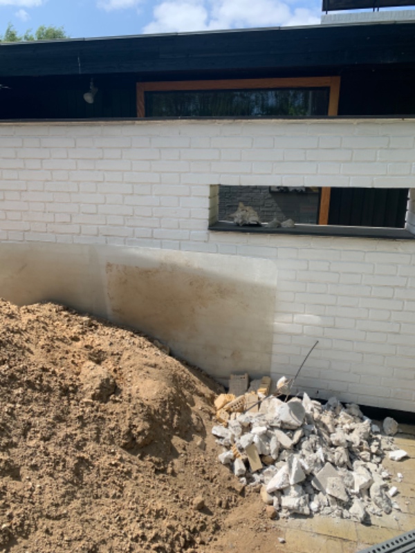 Afhentning af byggeaffald