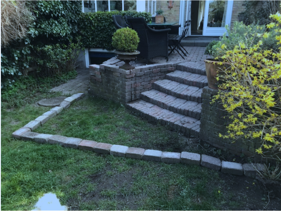 Udvidelse og stabilisering af stenterrasse