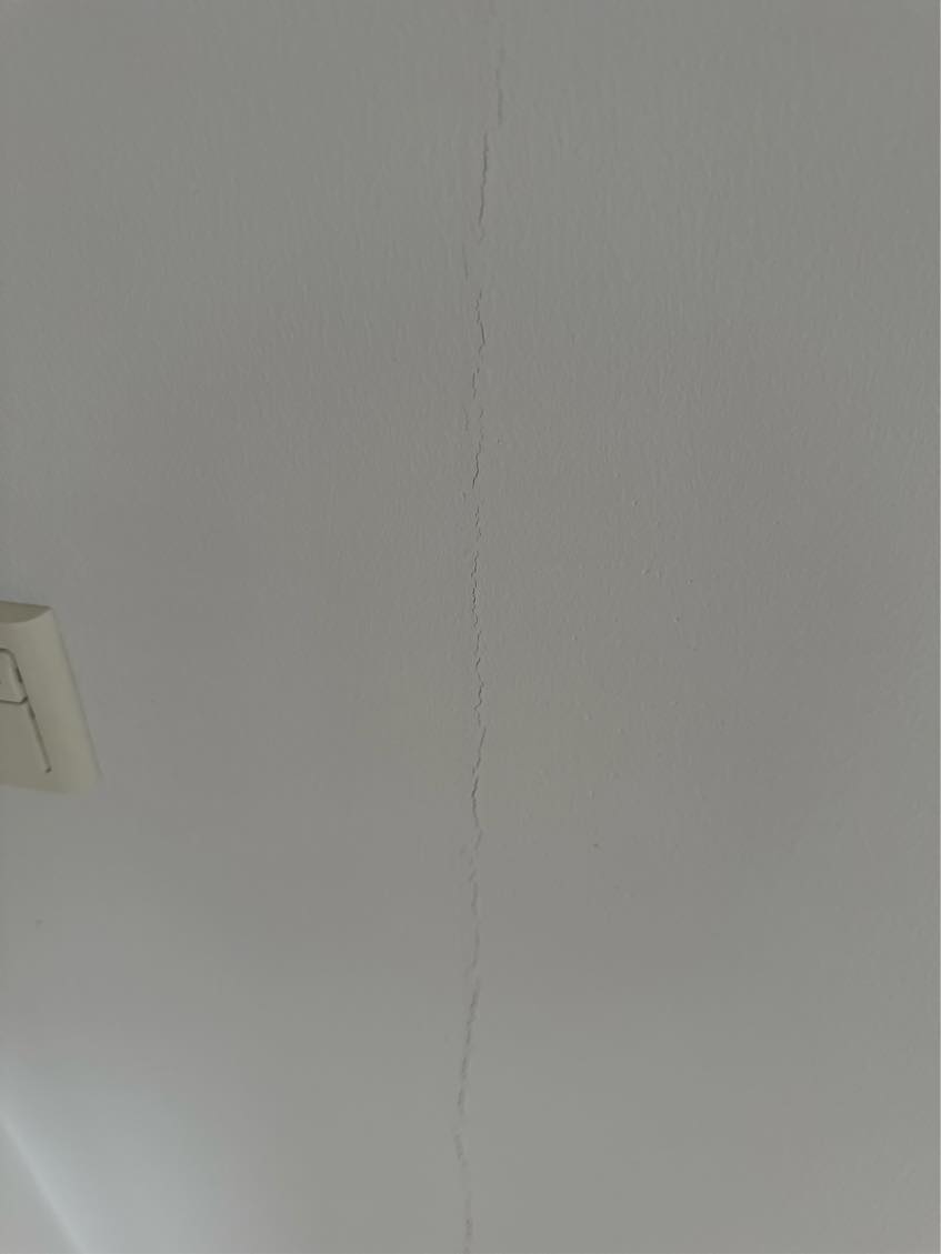 Hjælp til reparation af sætningsskade på skillevæg