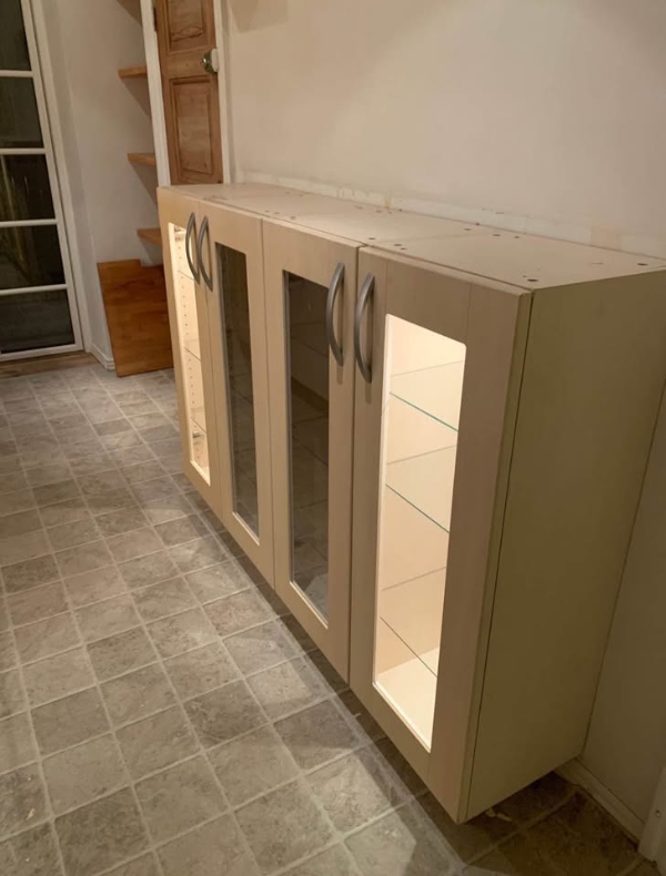 Nedtagning af køkken og nedbæring fra 1. sal.