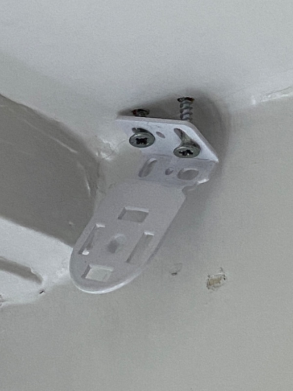 Hængt rullegardin op