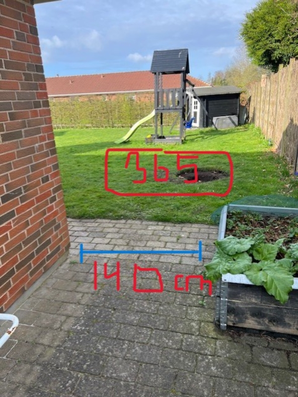 Nedgravning af trampolin samt fjernelse af jord