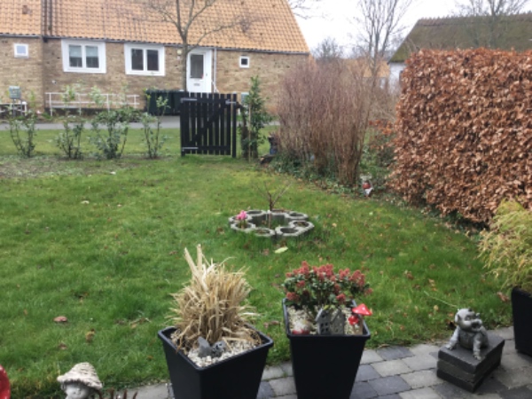 Anlæg af græsplæne og kabelrende