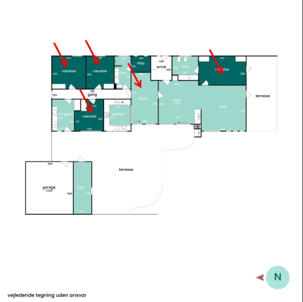 Fjerne tapet og opsætte filt så der er klar til maling