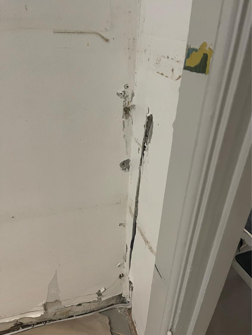 Reparation af filt på vægge