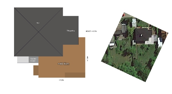 Træterrasse med trapper