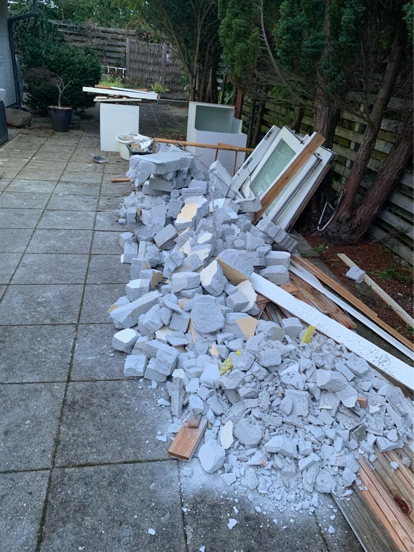 Fjerne byggemateriale