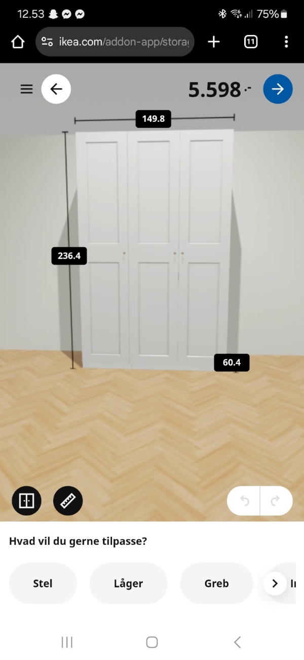 Samling af 2 x IKEA PAX skabe