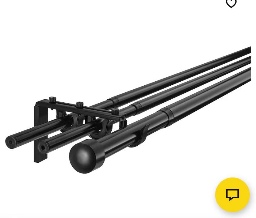 Ophænging af en pendel lampe og en  enkel gardinstang .  Den skal bare monteres på væggene og indstilles i længden.