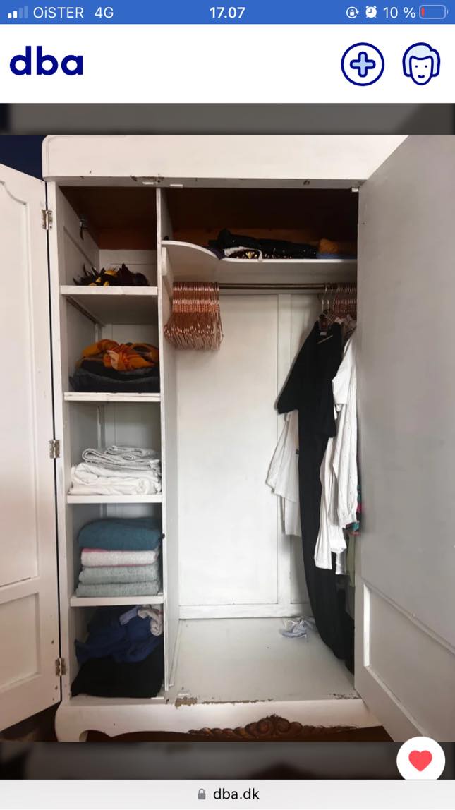Flytte klædeskab