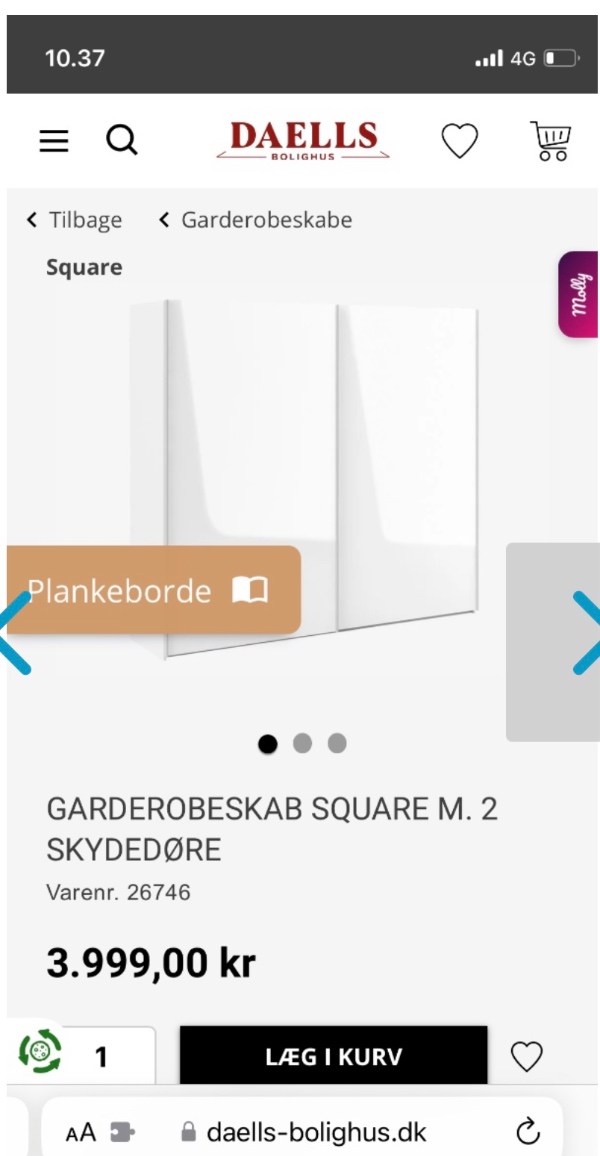 Skab skal skilles ad og samles igen