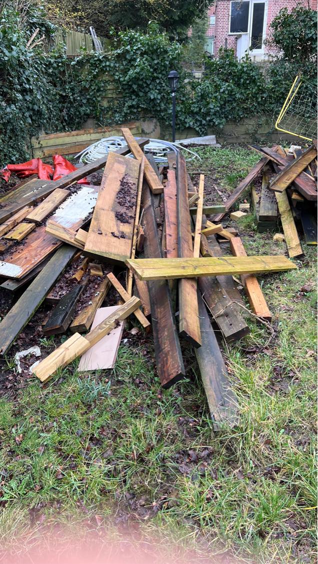 Have smidt byggeaffald ud