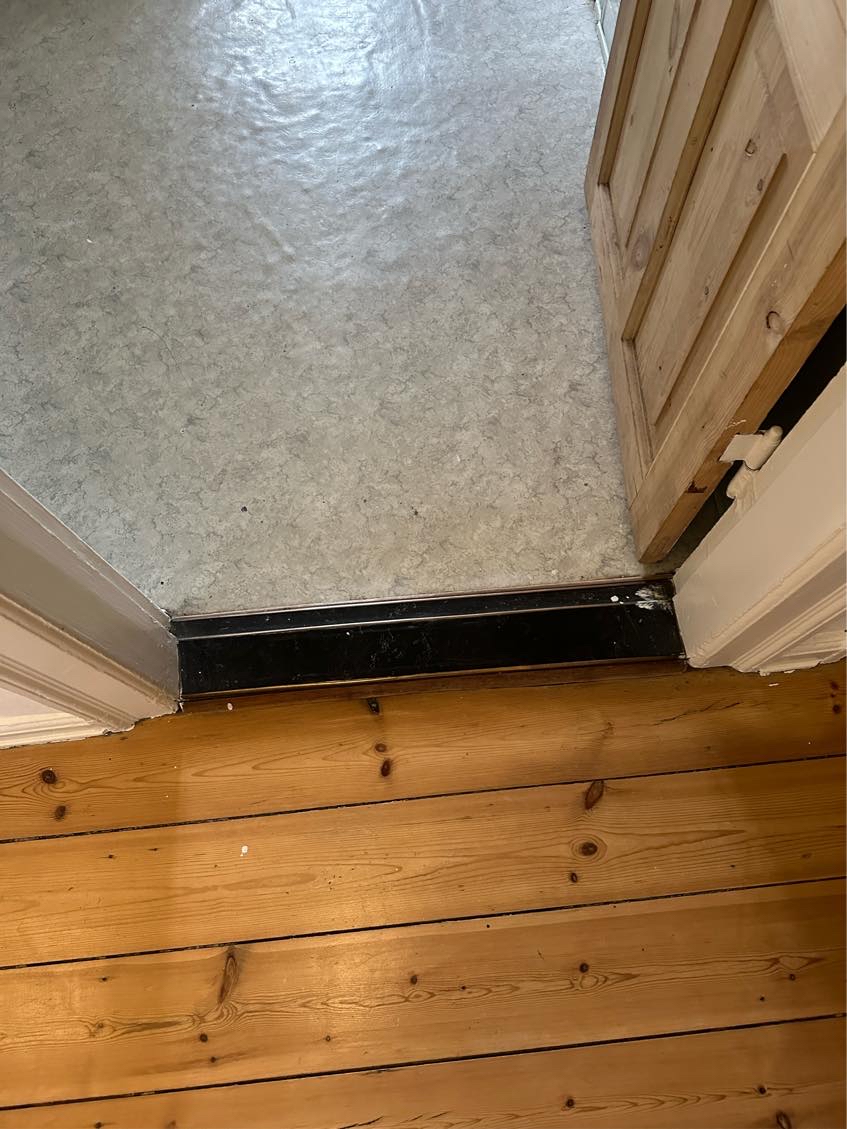 Fjerne dørtrin/bundstykker