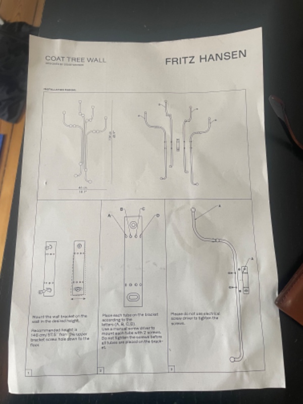 Opsætning af knager