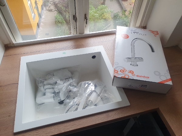 montering af køkkenvaske