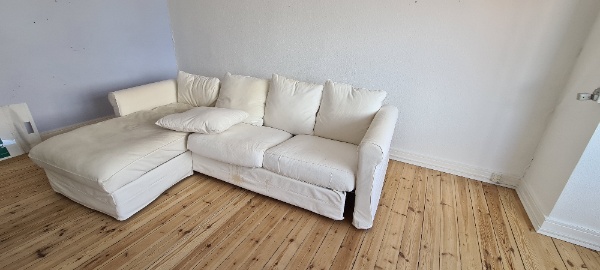 Afhentning af sofa til storskrald
