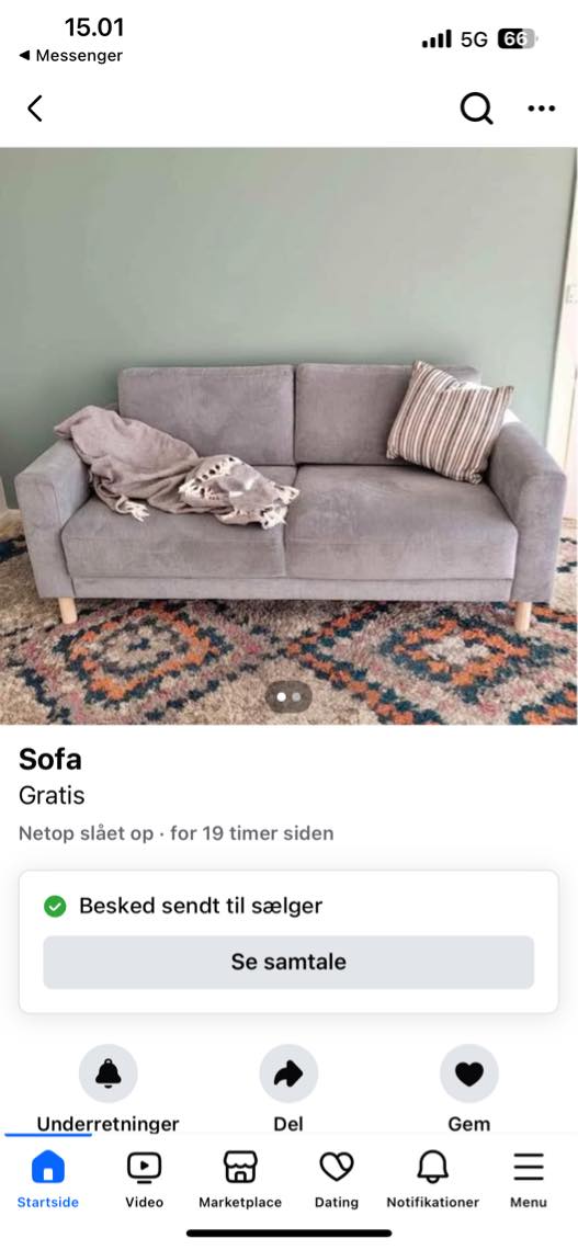 Hjælp til at flytte sofa