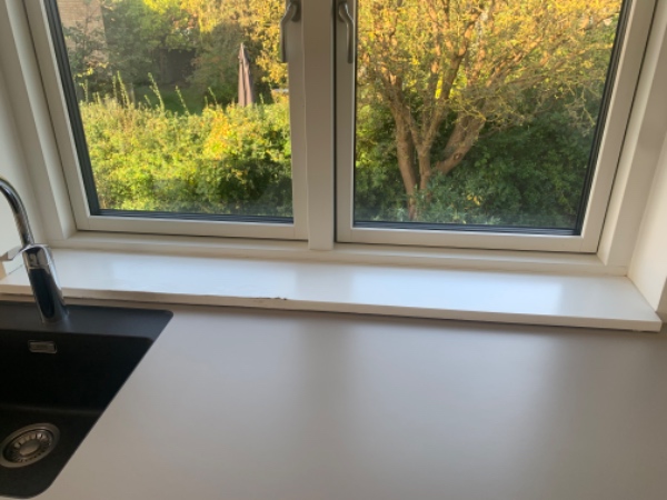 Skifte vindueskarm indvendigt