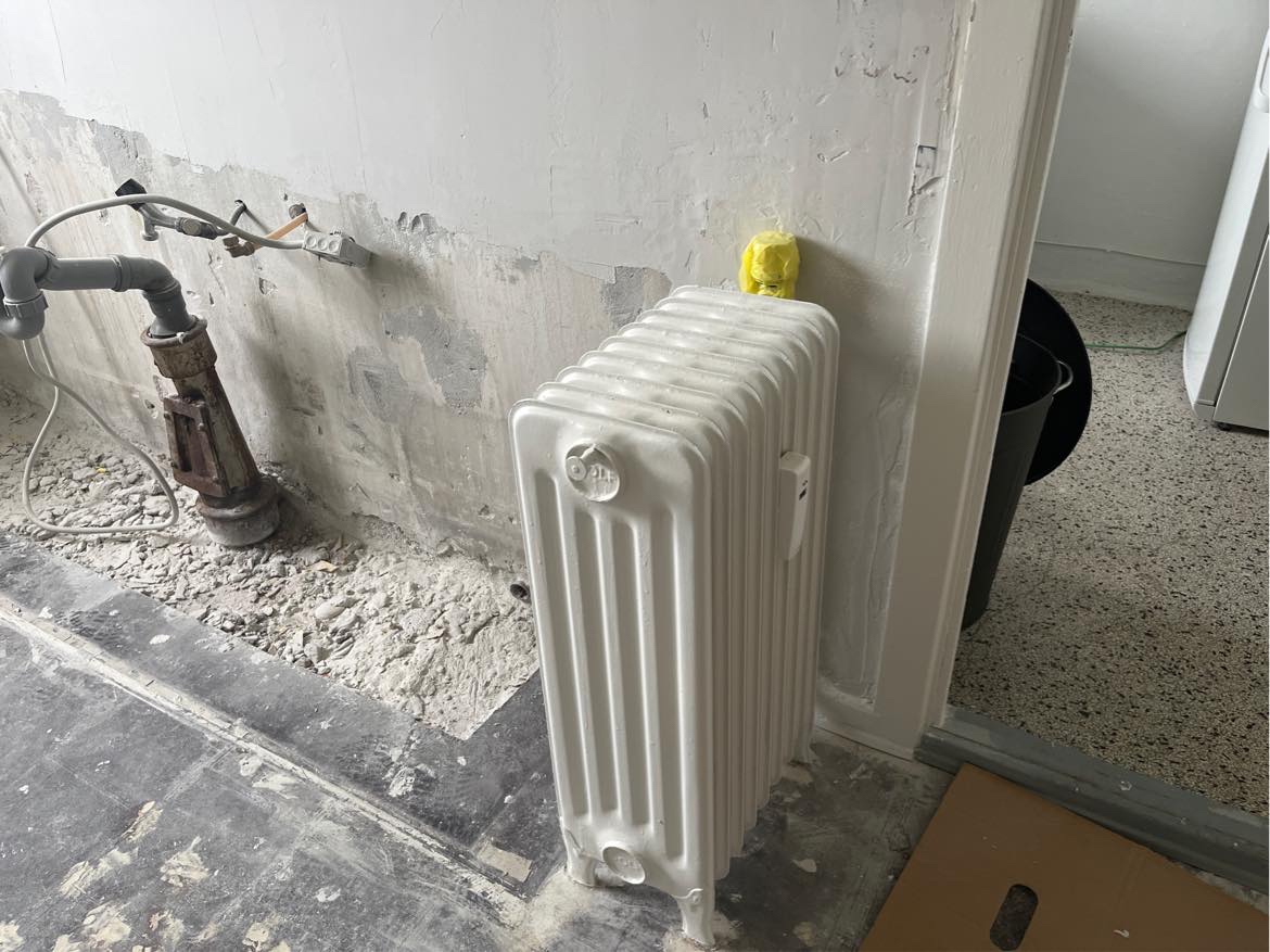Afmontering af radiator