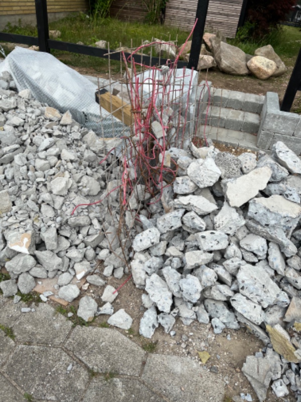 Afhentning af byggeaffald