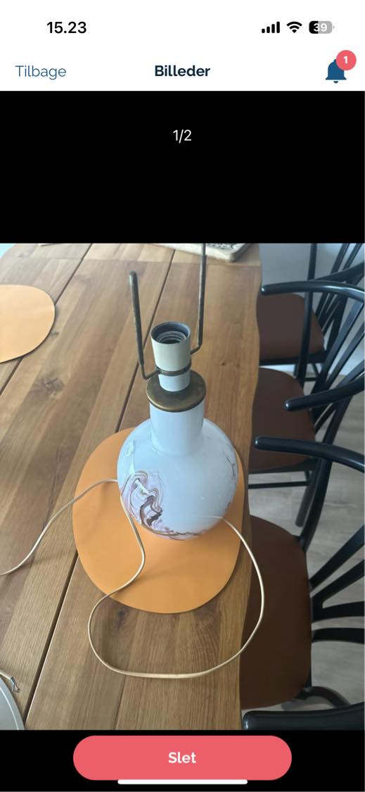 Reparation af lampe