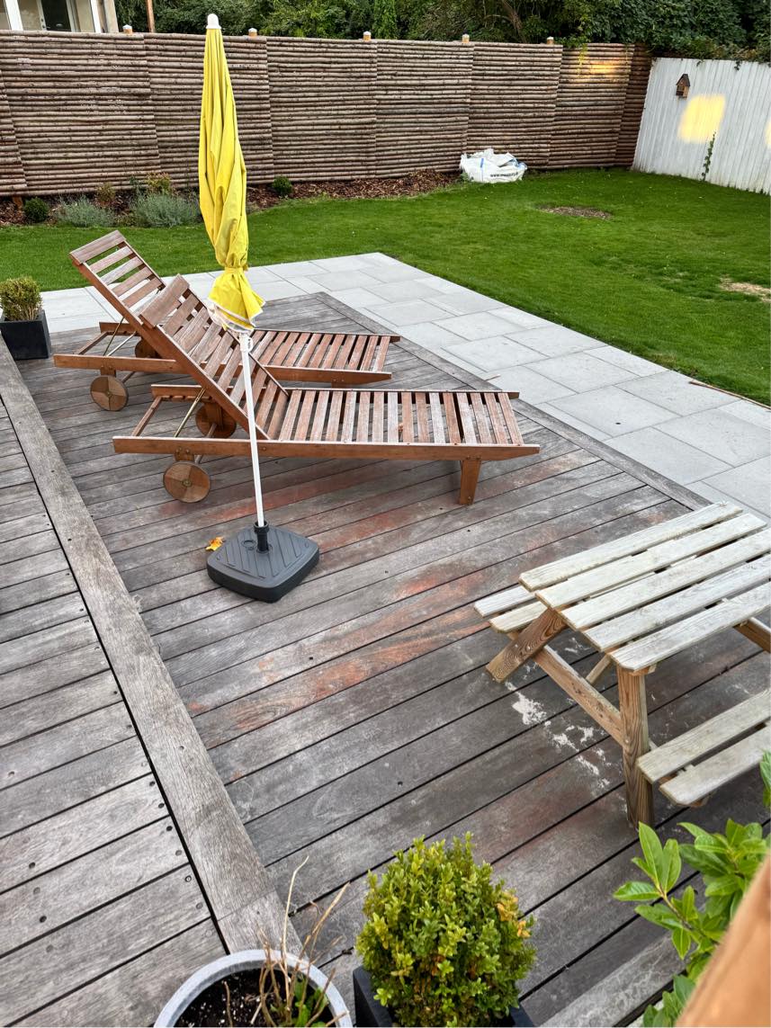 Færdig proppe terrasse