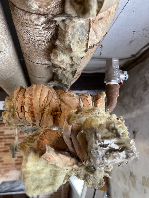 Fjernelse af rør (måske med asbest?)