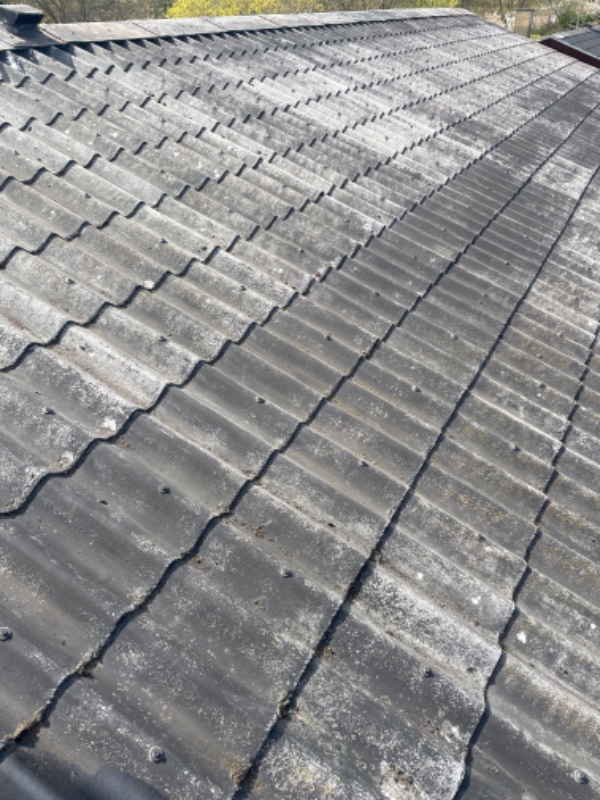 Maling af bølgeplade eternittag