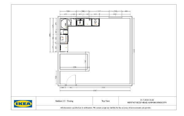 Samling og opsætning af Ikea køkken