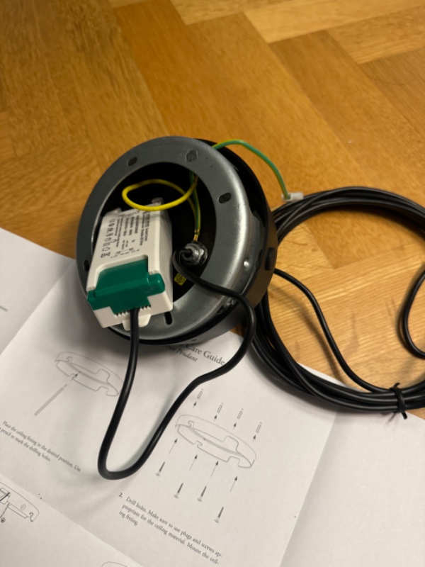 Hænge loftslampe
