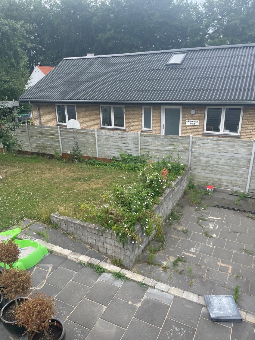 Flytte mur og lave en trappe