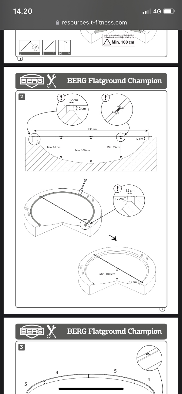 Nedgravning af trampolin