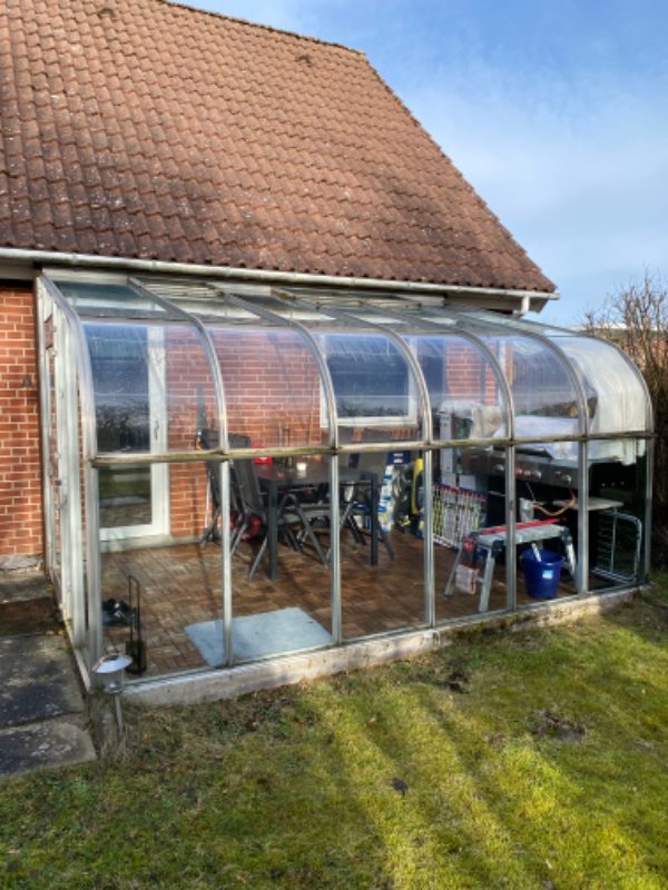 Opsætning af terresseoverdækning 5x3 mtr.