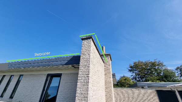 Reparation på taget