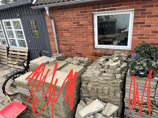 Afhentning og bortskaffelse af sten