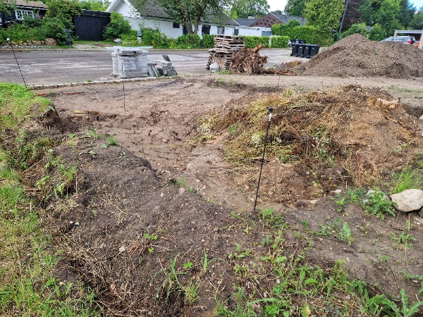 Lægning af fliser i indkørsel