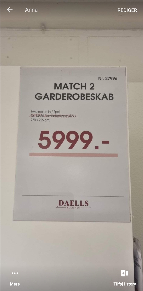 Montering af garderobeskab