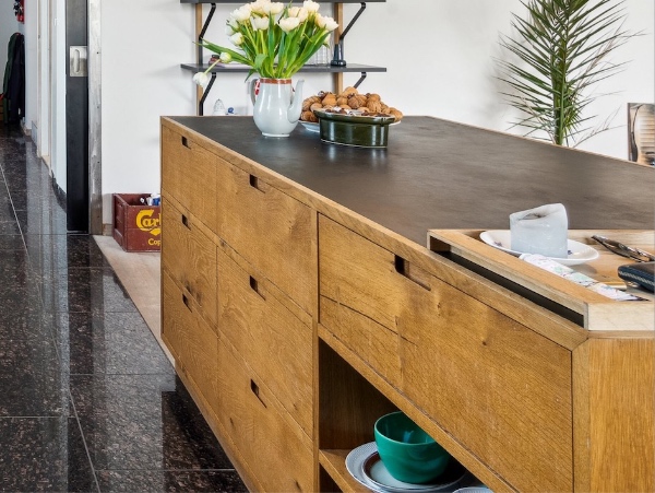 Flytte køkkenø én etage