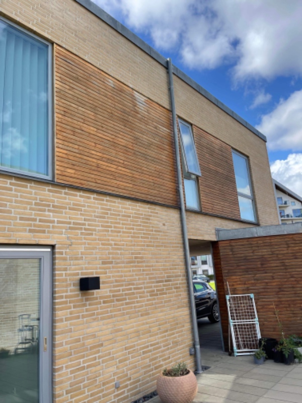 Malet noget udendørs træværk - der skal bruges en høj stige- den har jeg