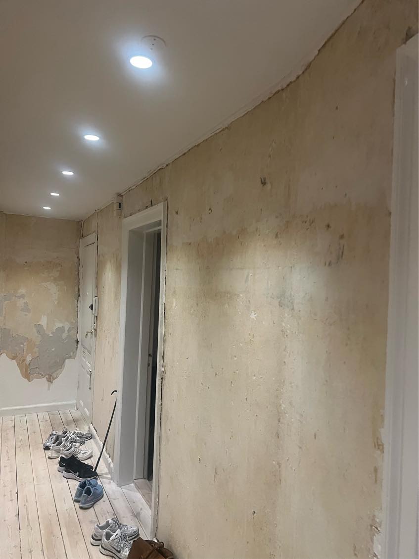 Fuldspartel af vægge