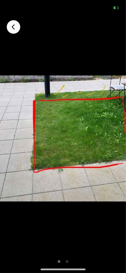 Fjerne græs og sætte fliser